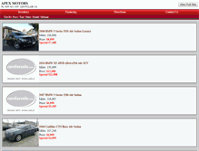 Tablet Screenshot of apexmotors1.com